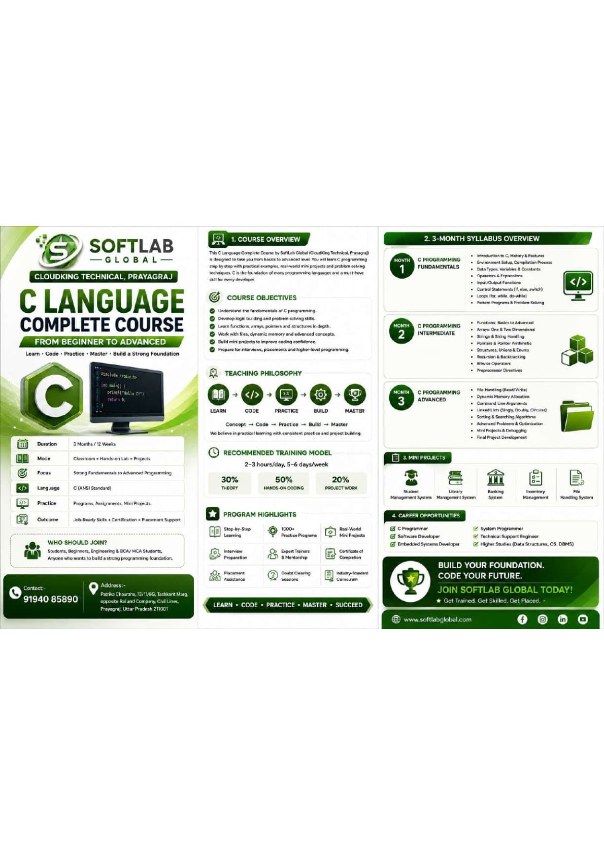 C Language Complete Course (Beginner to Advanced)